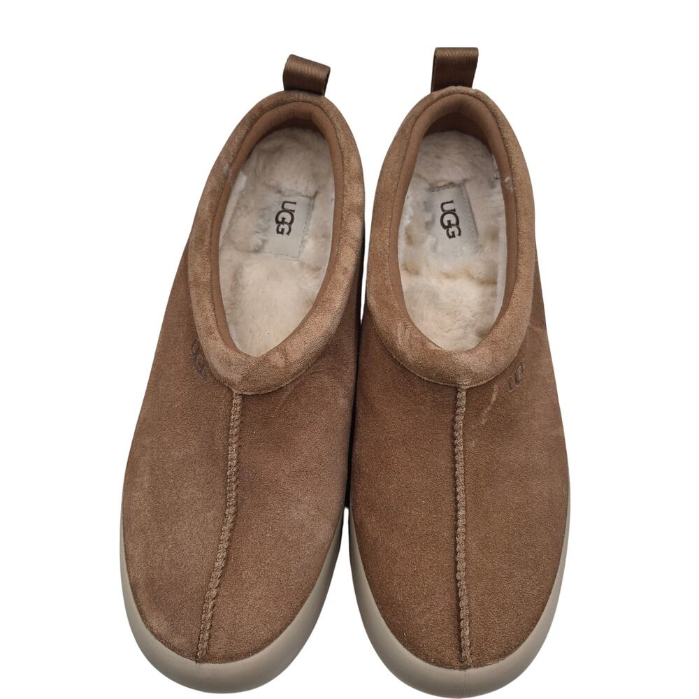 UGG Tasman StreetScape platform slipper suede upper shearling womens boot sz 10